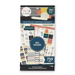 The Happy Planner - Value Pack Stickers Brave & Inspired Teacher - Big